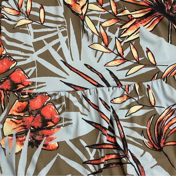 Maaji Spontaneity Blue Frond & Leaf Printed Cover-Up Maxi Dress - Picture 9 of 10